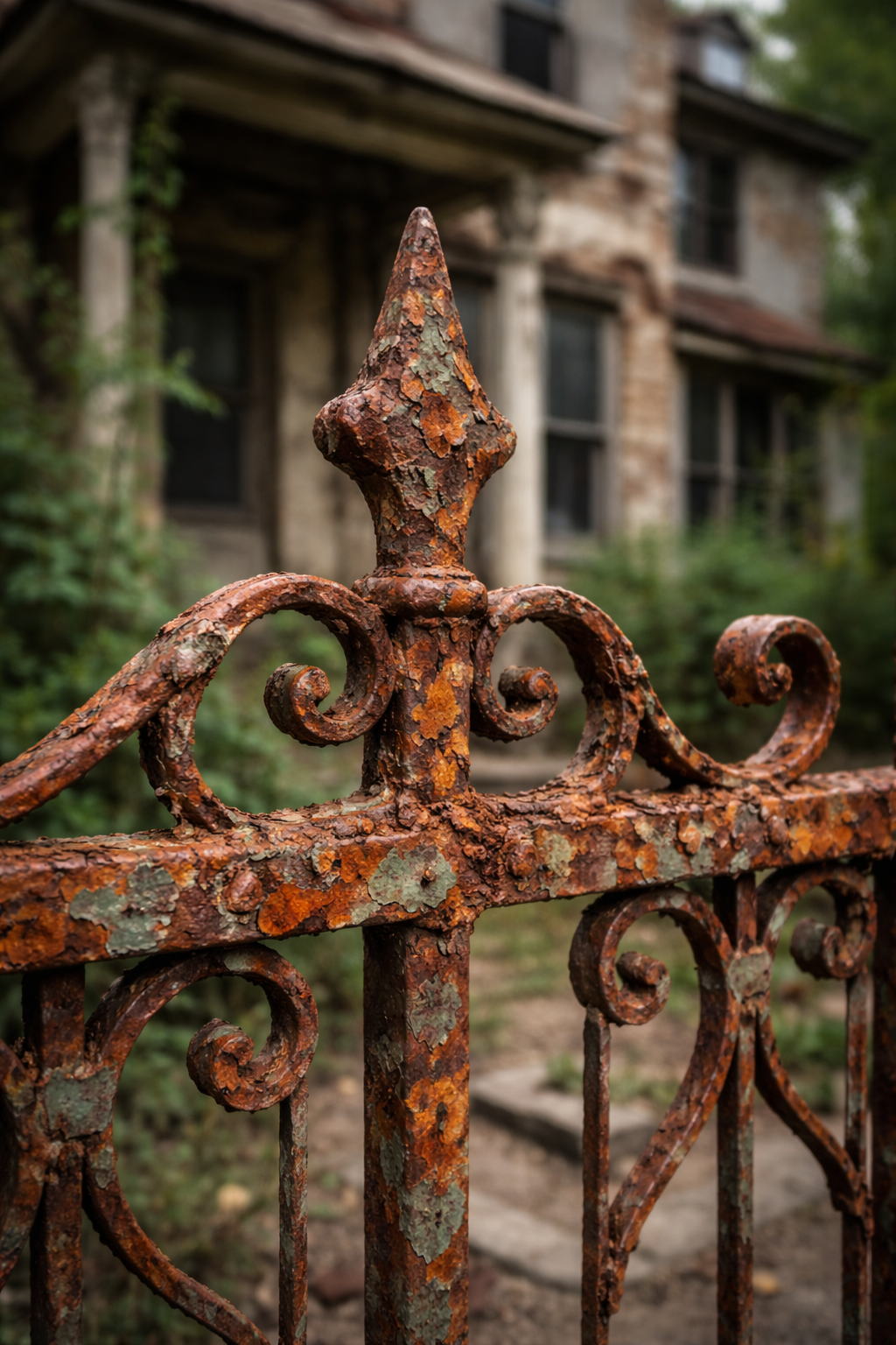 Rusted iron gate
